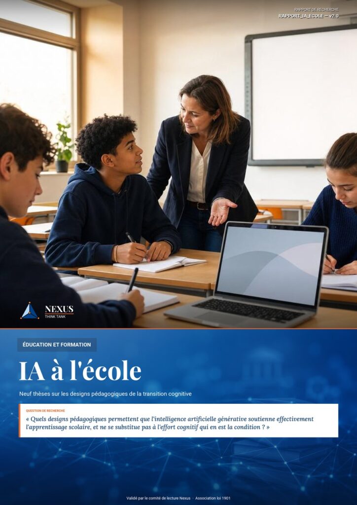 Couverture — Rapport complet — IA à l'école