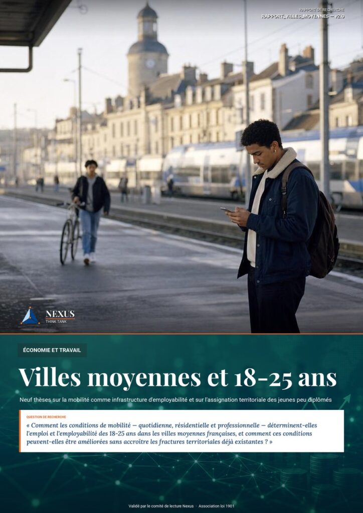 Couverture — Rapport complet — Villes moyennes et 18-25 ans